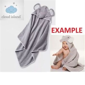 Infant Hooded Towel - Elephant - 30"x30"